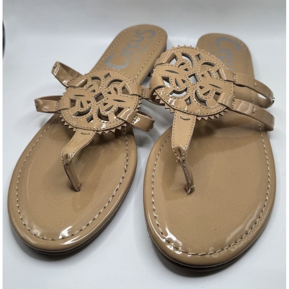 Circus by Sam Edelman Women's Canyon Thong Flip Flop Sandals Tan Size 9.5 M New